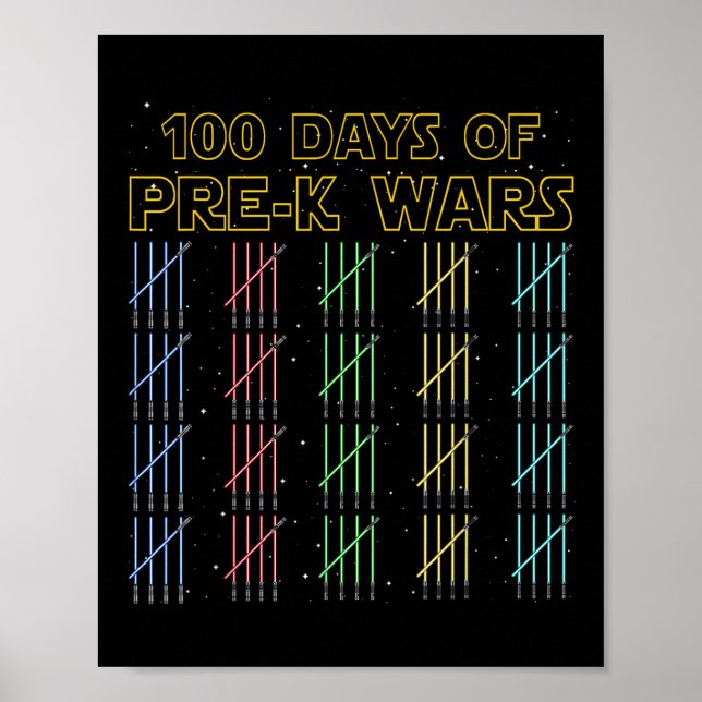 Póster 100 días de guerras previas al 100° día de clases (Frente)