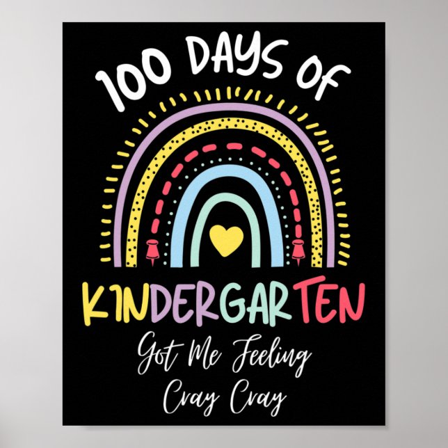 Póster 100 Días De Jardín De Niños Me Hicieron Sensarme D (Frente)