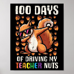Póster 100 días de maestría nuta 100 días de escuela