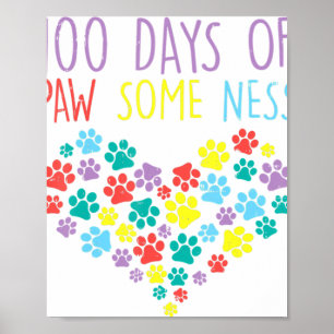 Póster 100 días de maldad corazón 100 días de escuela de