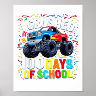 Póster 100 Días De Monstruo Escolar
