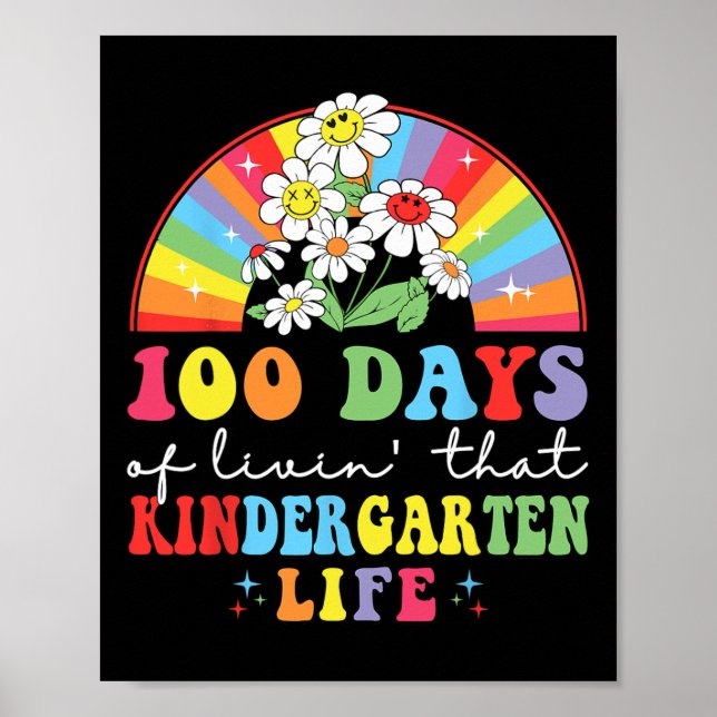 Póster 100 días de vida #39; ese jardín de infantes hippi (Frente)