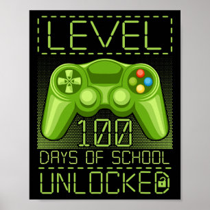 Póster 100 días del 100° día 100 días del maestro escolar