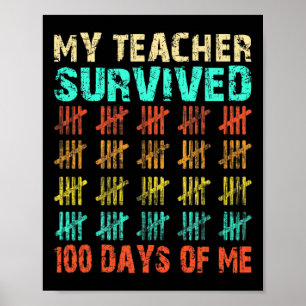 Póster 100 Días Escolares 100º Día De Costeo Escolar