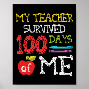 Póster 100 Días Escolares 100 Día Escolar