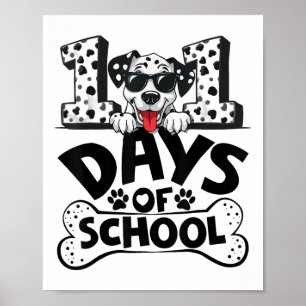 Póster 100 Días Escolares De Dalmacia Niño 100
