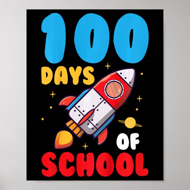 Póster 100 Días Escolares De Niños 100 Días Escolares (Frente)