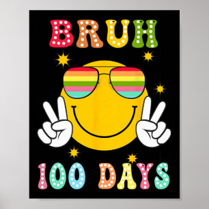 Póster 100 Días Escolares Sonrisas De 100 Días Escolares