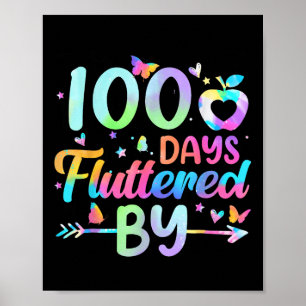 Póster 100 Días Fluidos Por - 100º Día De Enseñanza