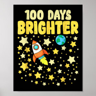 Póster 100 días más Brillantes 100 días de astronauta esc