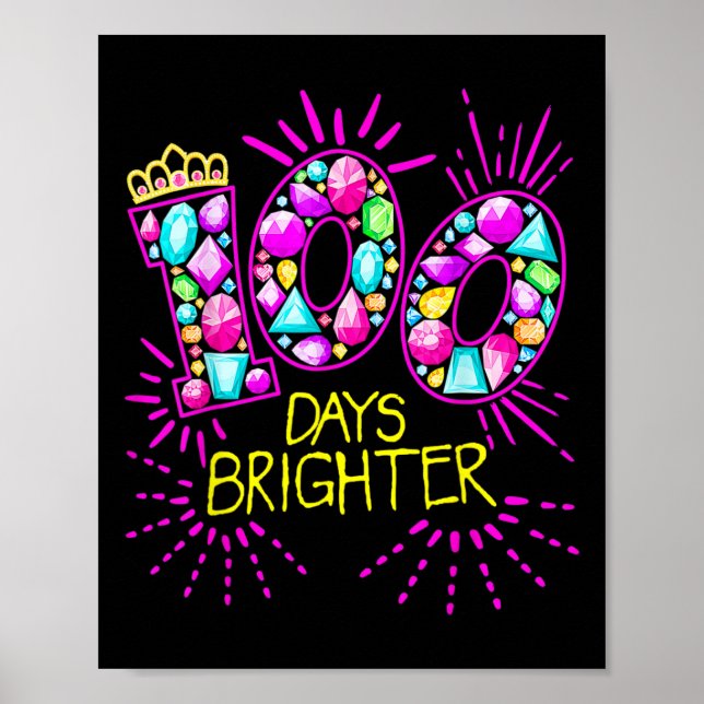 Póster 100 Días Más Brillantes Chicas Docentes 100 Días E (Frente)