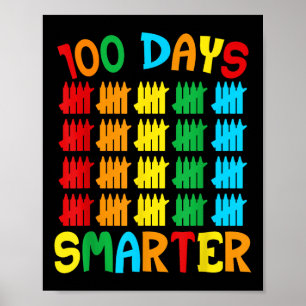 Póster 100 días más divertidos y divertidos, 100 días de 