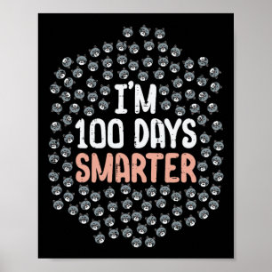 Póster 100 días más inteligentes: 100 días de escuela gat