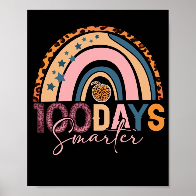 Póster 100 días más inteligentes, 100 días felices del ar (Frente)