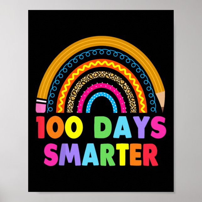 Póster 100 días más inteligentes, 100 días felices del ar (Frente)