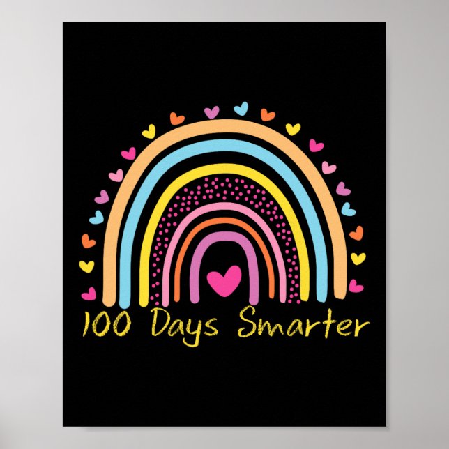 Póster 100 Días Más Inteligentes En El Arcoiris (Frente)