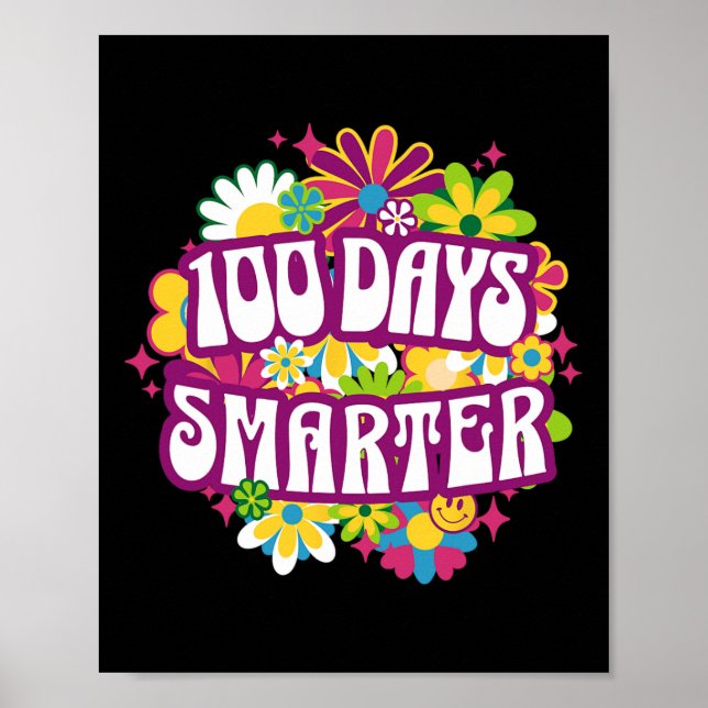 Póster 100 días más inteligentes sobreviven a 100 días de (Frente)