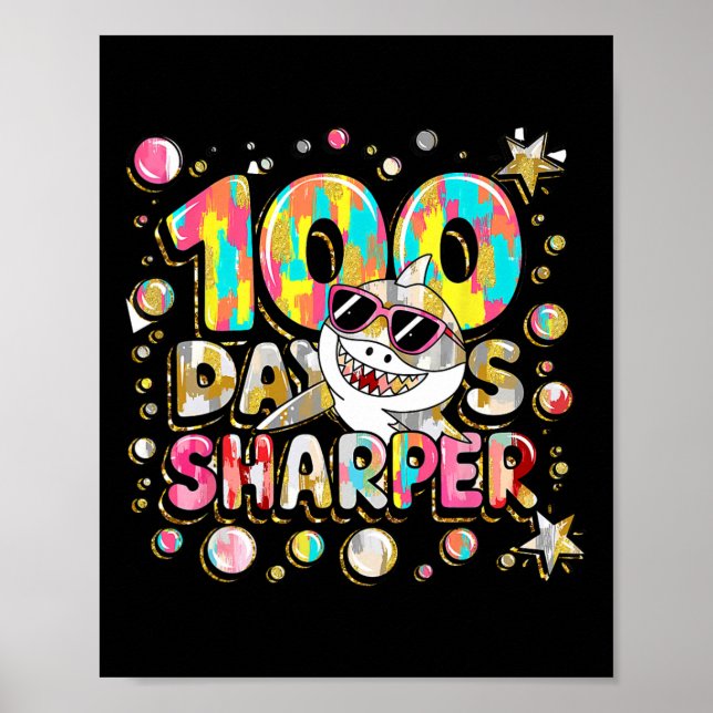 Póster 100 días más inteligentes y más brillantes para lo (Frente)