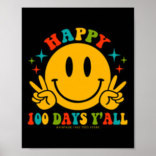 Póster 100 días todos los profesores estudiantes 100 días