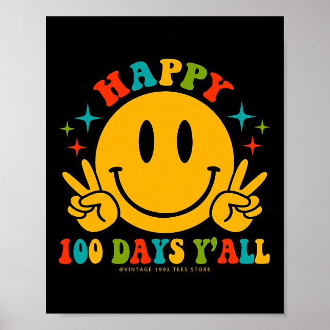 Póster 100 días todos los profesores estudiantes 100 días (Frente)