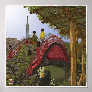 Póster 100:Kameido Tenjin/Kameido