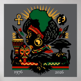 Póster 100 Years of Black History Month 2026 Celebration