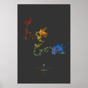 Póster 100k Digits of Euler's Number (dark)