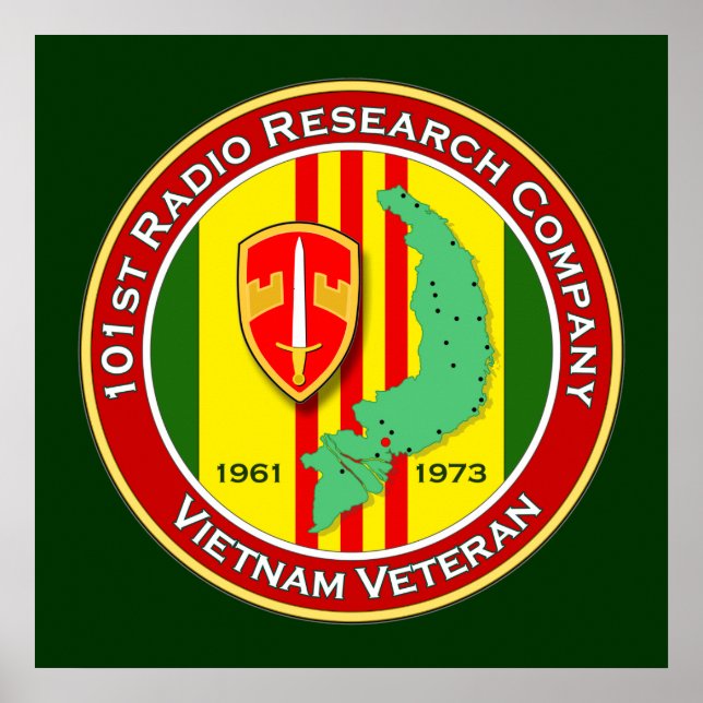 Póster 101ª RRC 2 - ASA Vietnam (Frente)