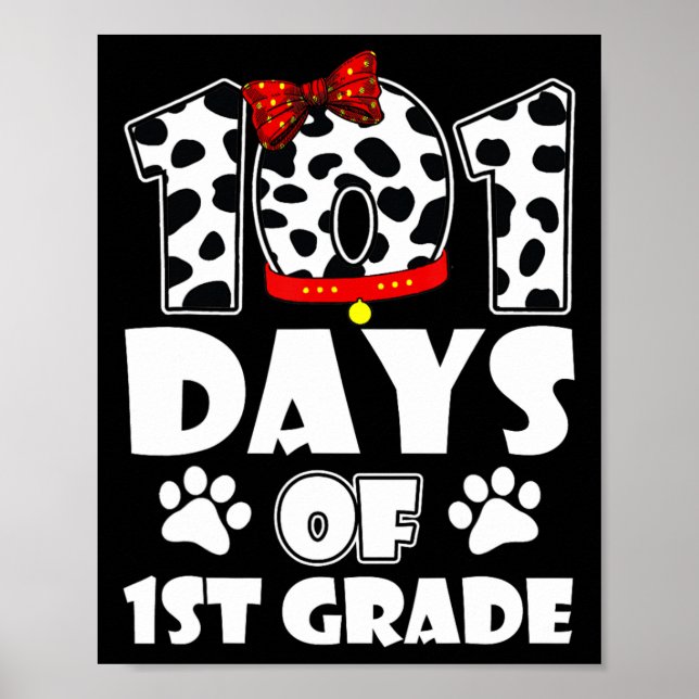 Póster 101 días de clases 100 días más inteligentes para  (Frente)