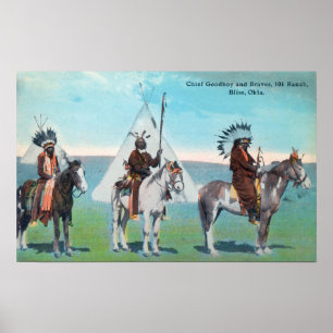 Póster 101: Vista del Rancho del Jefe Goodboy y los valie