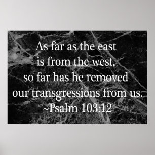 Póster 103:12 del salmo