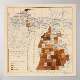 Póster 104 cáncer, tumor Michigan