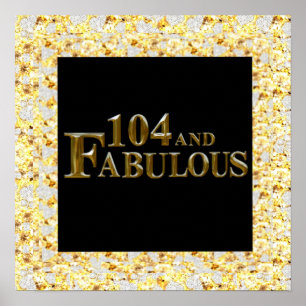 Póster 104 Cumpleaños 