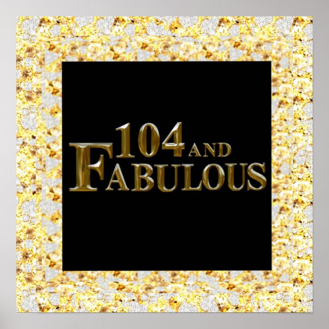 Póster 104 Cumpleaños  (Frente)