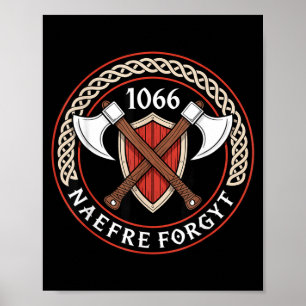 Póster 1066 Naefre Forgyt Nunca Olvidar Patrimonio Mediev