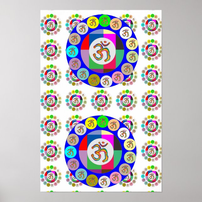 Póster 108 Canto  : OM MANTRA OmMantra Patrón (Frente)