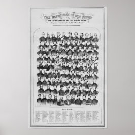 Póster 109 Comandantes del Ejército de la Unión - Guerra 