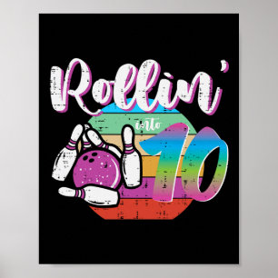 Póster 10.ª bolera de cumpleaños en 10 Bday Bowler G