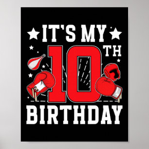Póster 10.ª Fiesta de Cumpleaños de Boxer de 10 años
