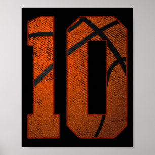 Póster 10.ª fiesta de cumpleaños Diez Bda de Baloncesto d