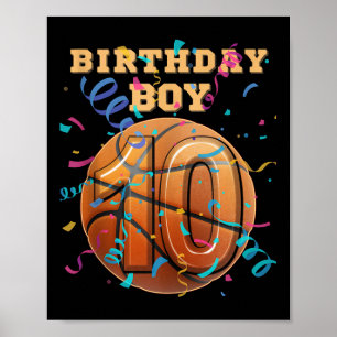 Póster 10.ª juerga de básquetbol de diez años