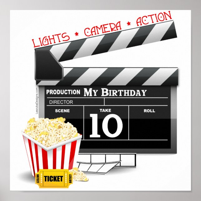 Póster 10.º Fiesta de cine de Hollywood (Frente)