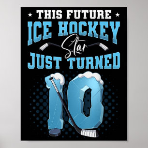 Póster 10.º Hockey sobre hielo