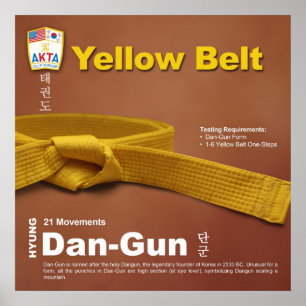 Póster 10-2 Yellow Belt Do-jang Poster