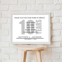 10 años de jubilación o regalo de agradecimiento a