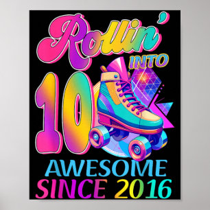 Póster 10 Años Increíble Desde Cumpleaños Temáticos de Ho