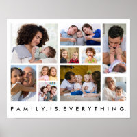 10 Colage Fotográfico Familia Lo Es Todo Cita Blan