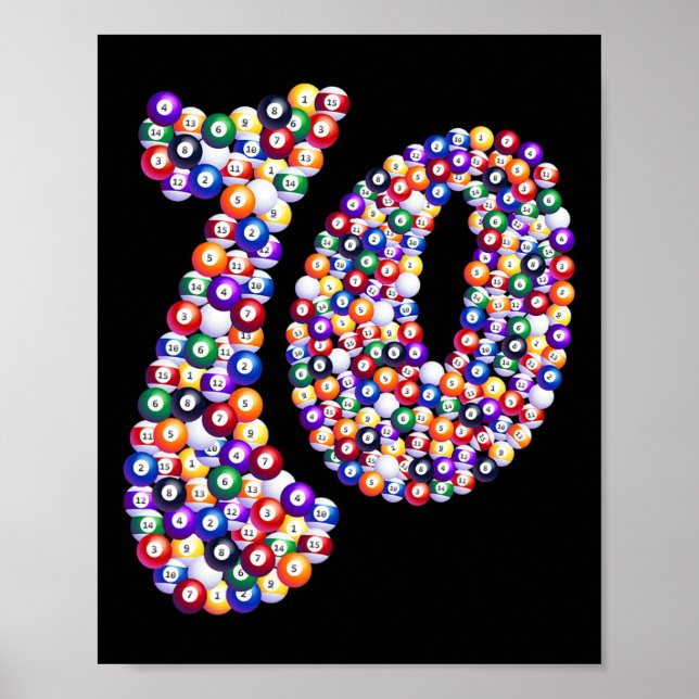 Póster 10 Compuesto Por Billiard Pool Table (Frente)