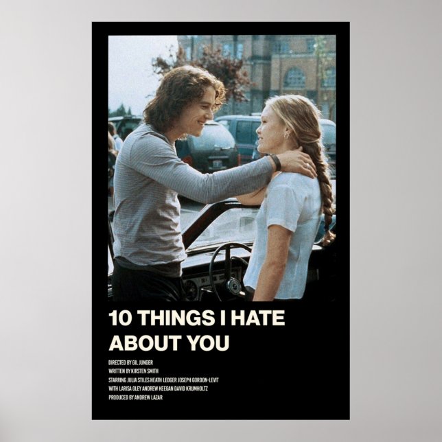 Póster 10 cosas que odio por ti (Frente)