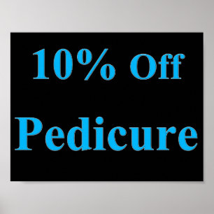 Póster 10% de descuento en Matte Poster de pedicura